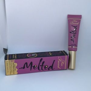 Melted Too Faced liquid lipstick shade Fig